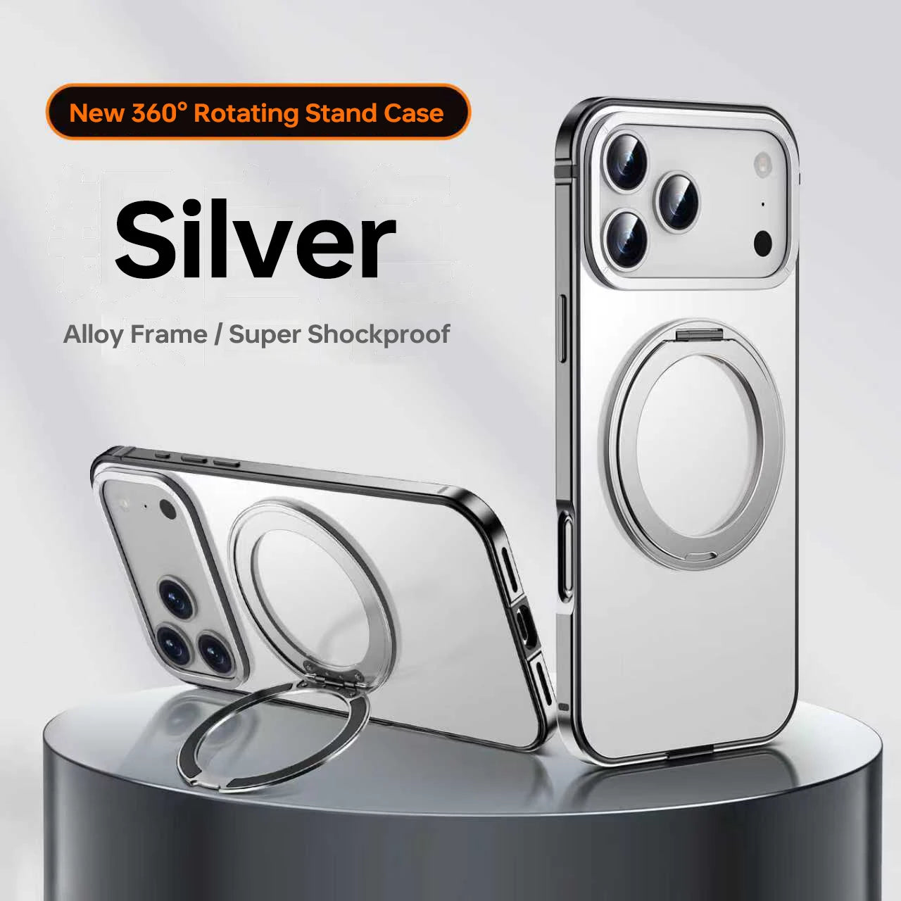 Telefoon Case voor iPhone met Roterende Stand 0
