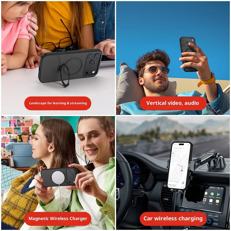Telefoon Case voor iPhone met Roterende Stand 5