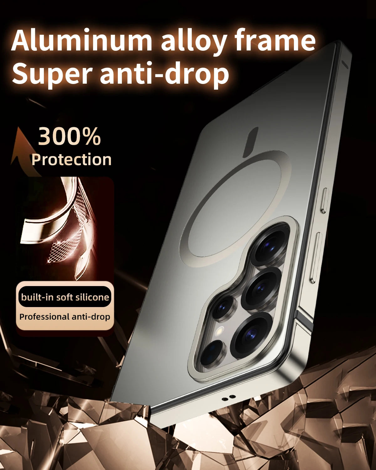 Telefoonhoes voor Samsung Galaxy S25 Ultra Metalen Bescherming Moderne Stijl 1