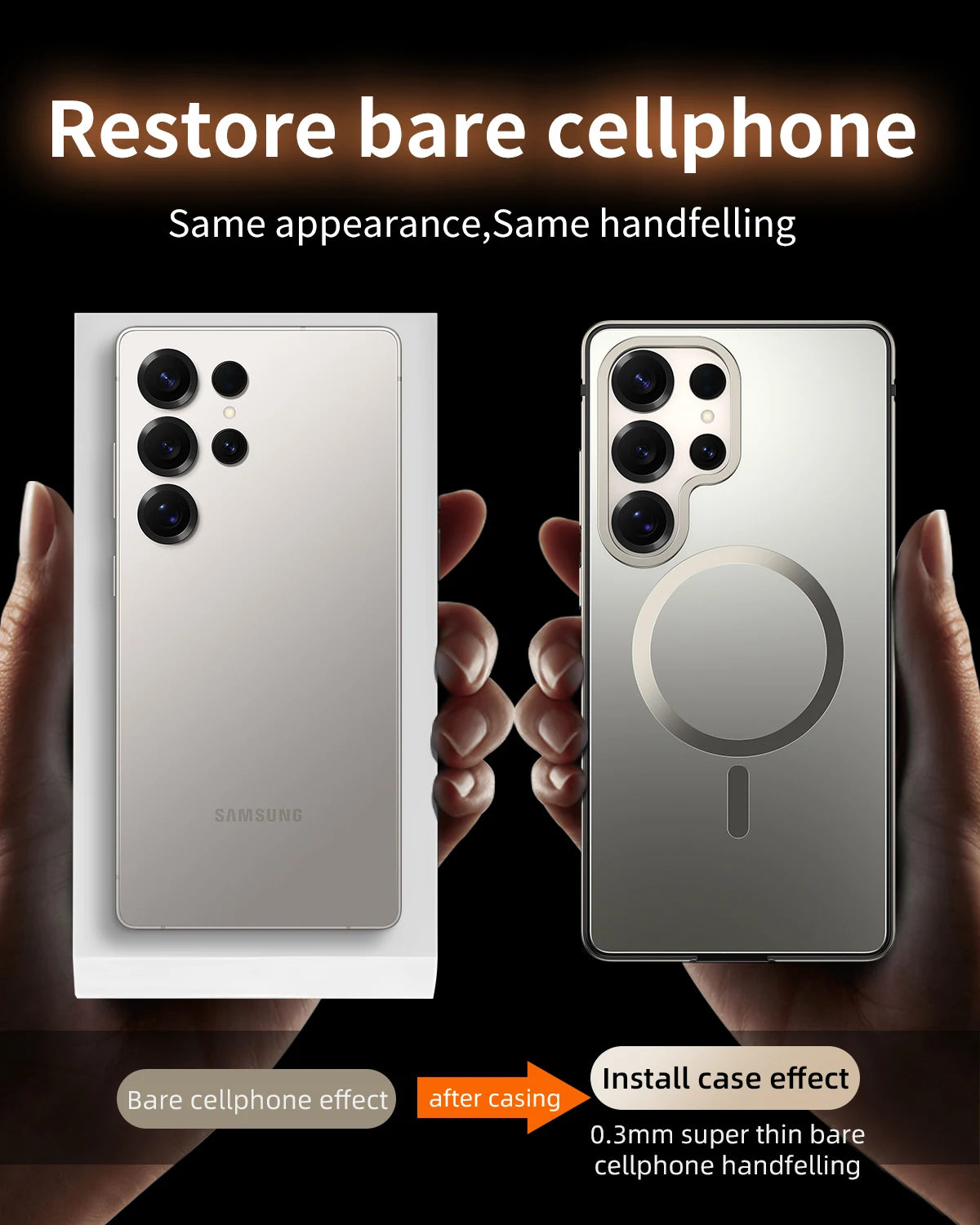 Telefoonhoes voor Samsung Galaxy S25 Ultra Metalen Bescherming Moderne Stijl 2