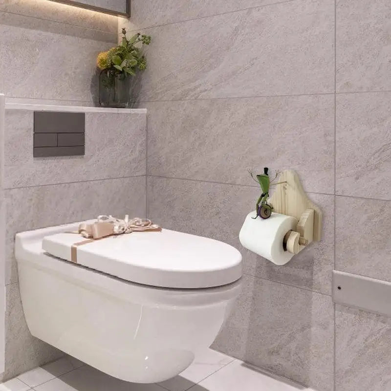 Toiletpapierhouder met Kikker Design 1