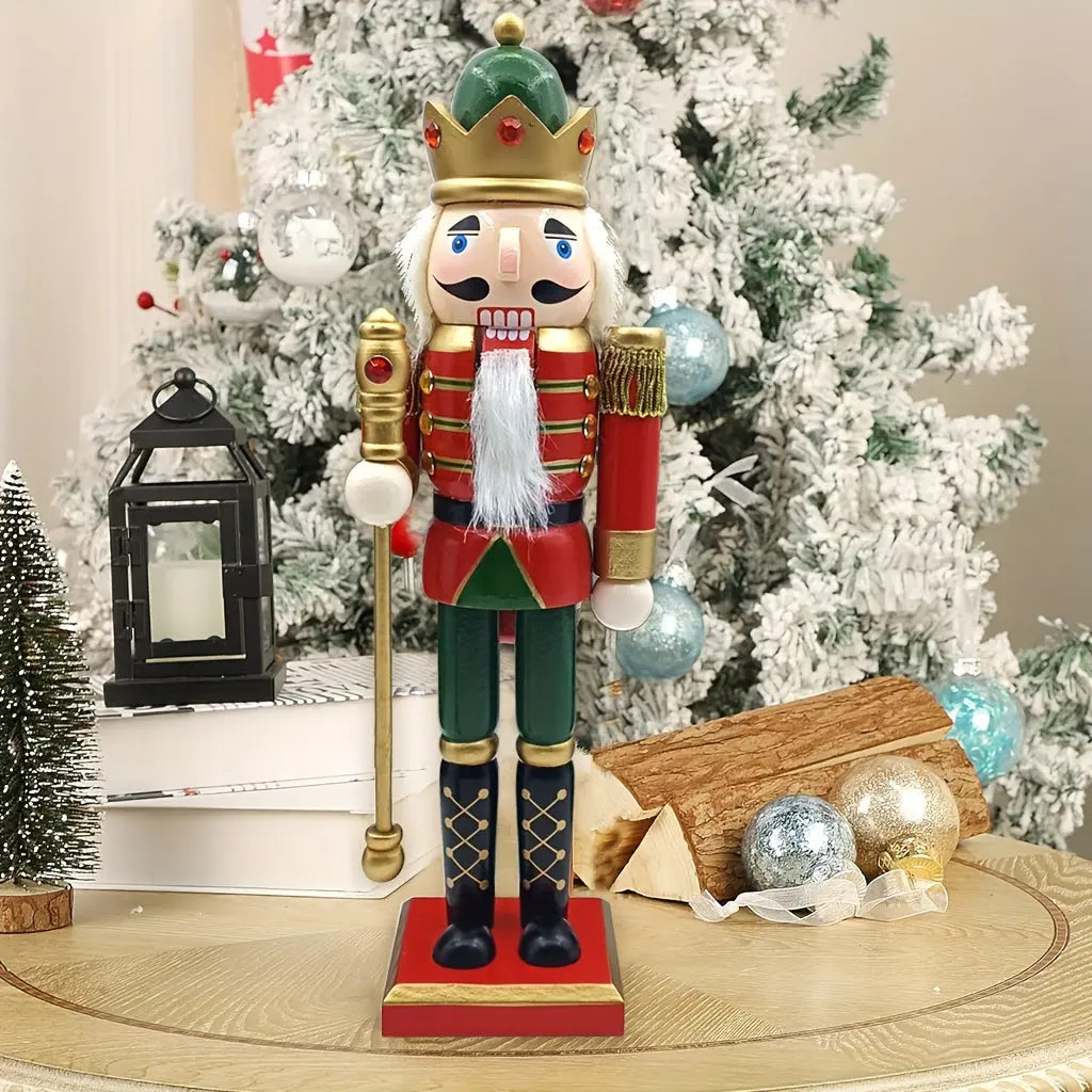 Traditionele Notenkraker 30 cm Met Scepter Voor Feestelijke Decoratie 2