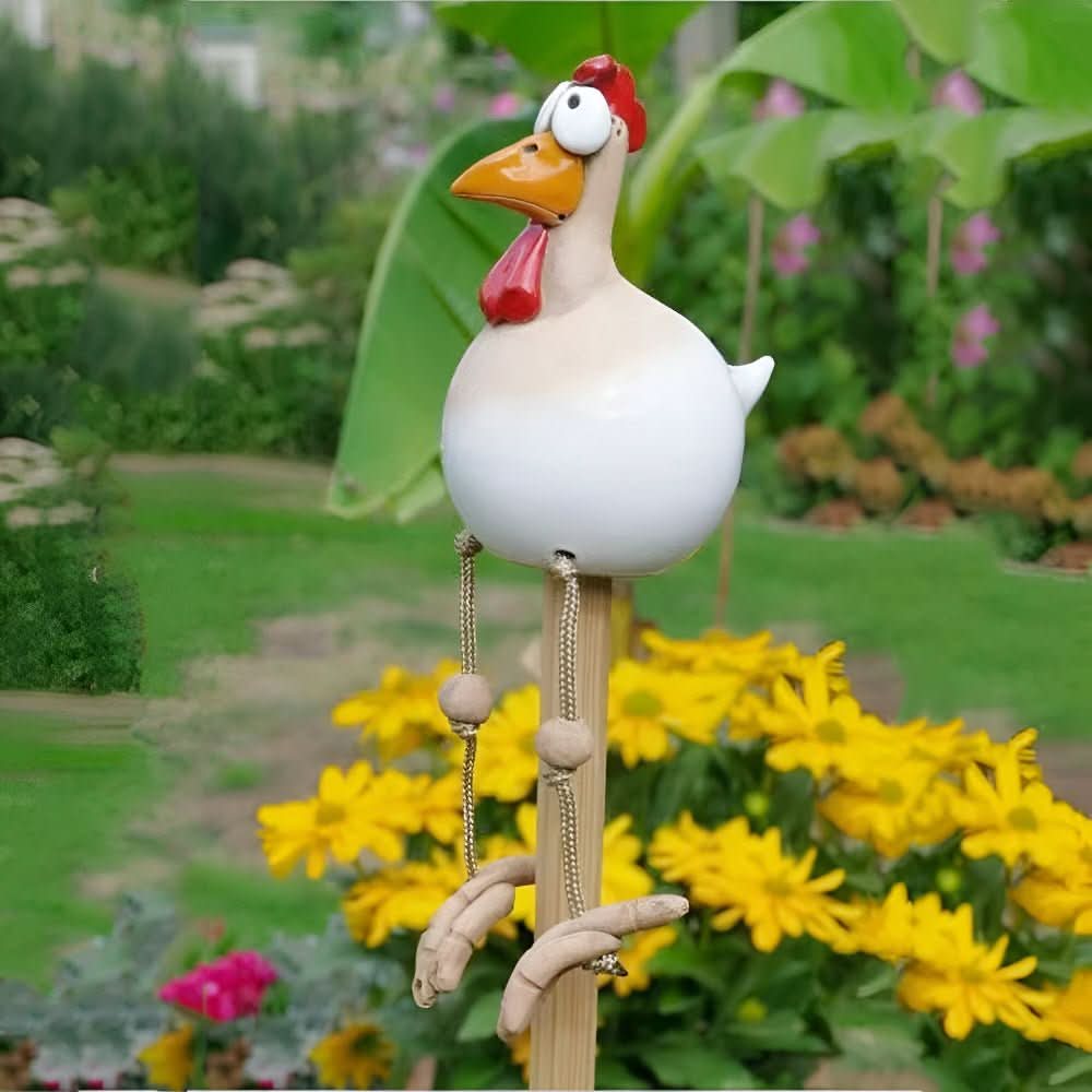 Tuinbeeldje Beweegbare Kip voor Creatieve Decoratie 6