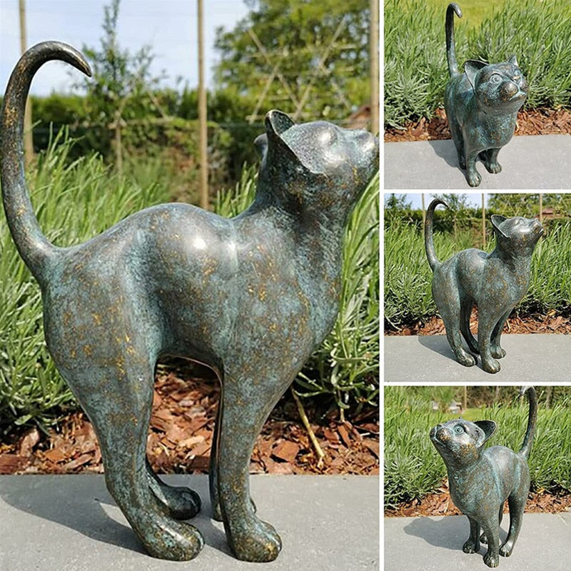 Tuindecoratie Kattenbeeld Charmant voor Buiten 0