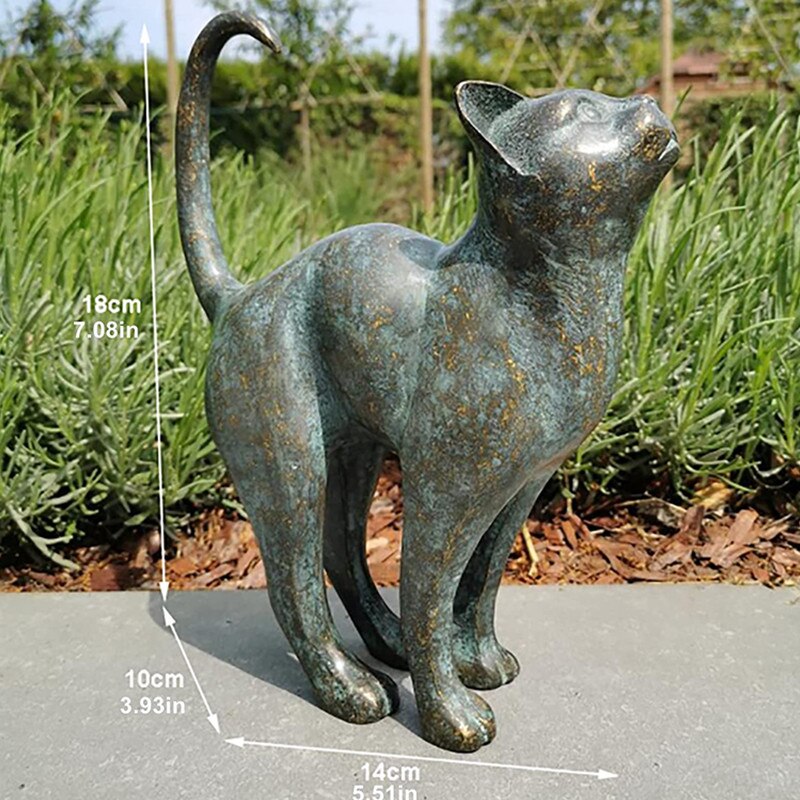 Tuindecoratie Kattenbeeld Charmant voor Buiten 3