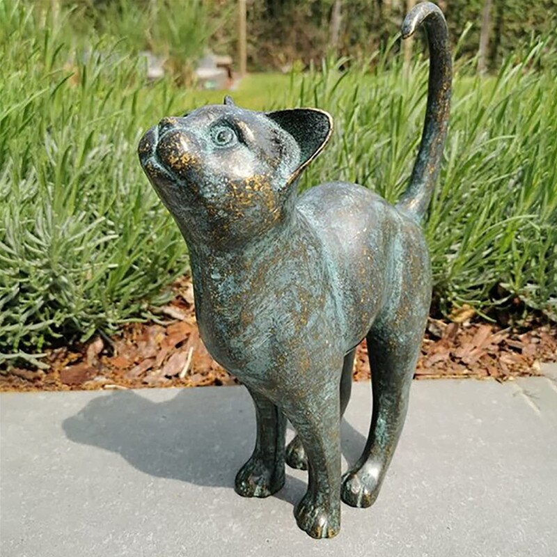 Tuindecoratie Kattenbeeld Charmant voor Buiten 4