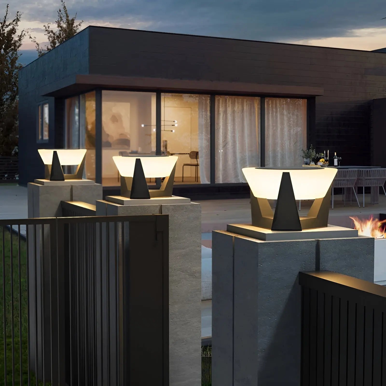 Tuinlamp op zonne-energie Japanse stijl 0