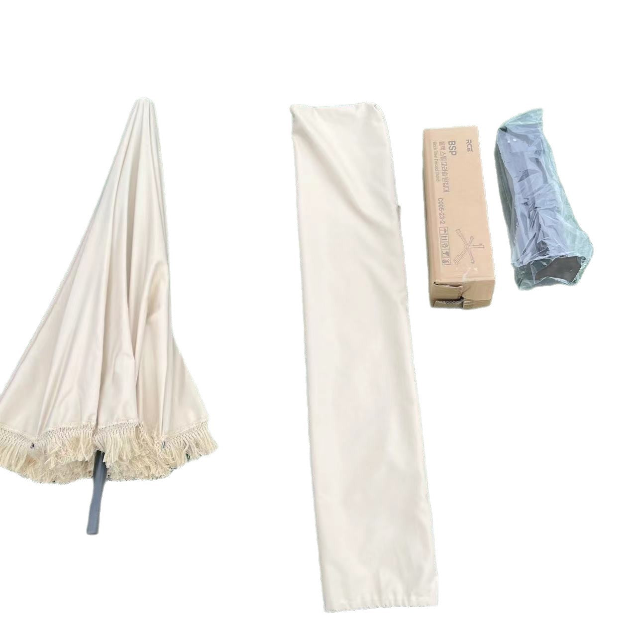 Tuinparasol met Kantelfunctie en Franjes voor Buiten 5