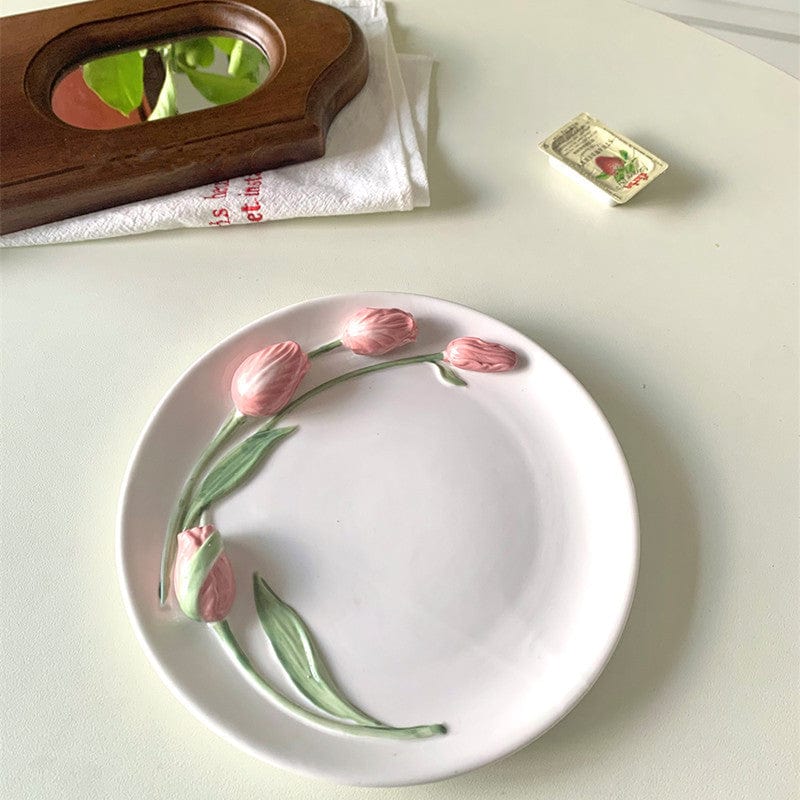 Tulpenbord Voor Feestelijke Gelegenheden Handgeschilderd 20 cm 2