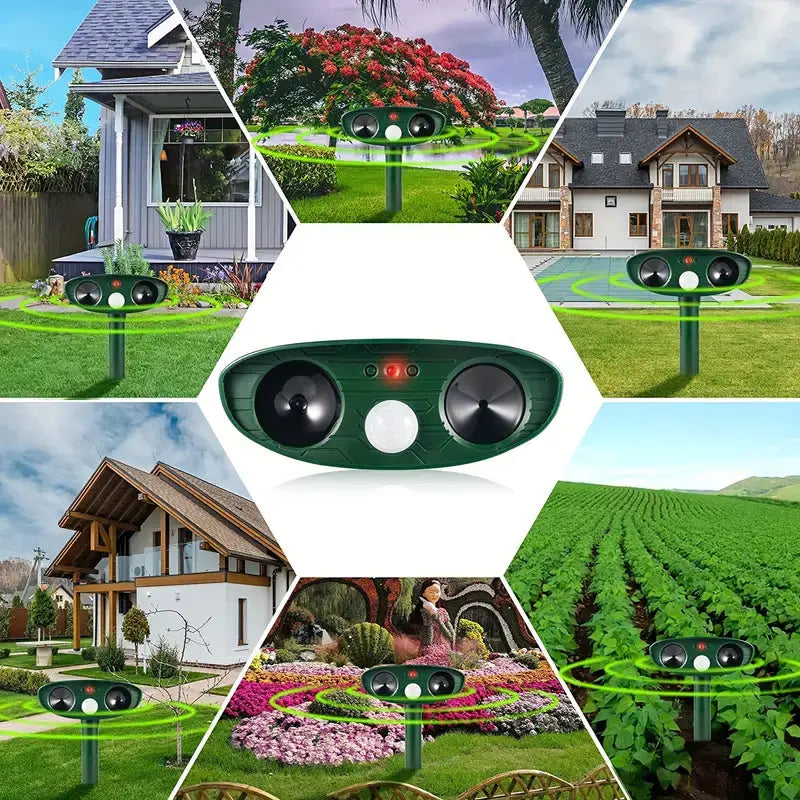 Ultrasone Kattenverjager op Zonne-energie 3