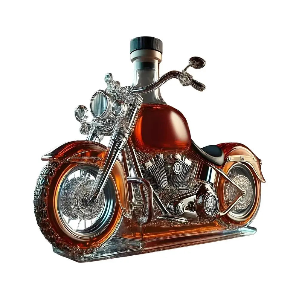 Unieke Motorfiets Karaf voor Whisky en Wijn 6