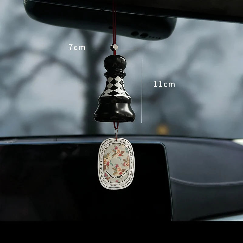 Unisex Auto Geurhanger Dambordpatroon Modern Design 5