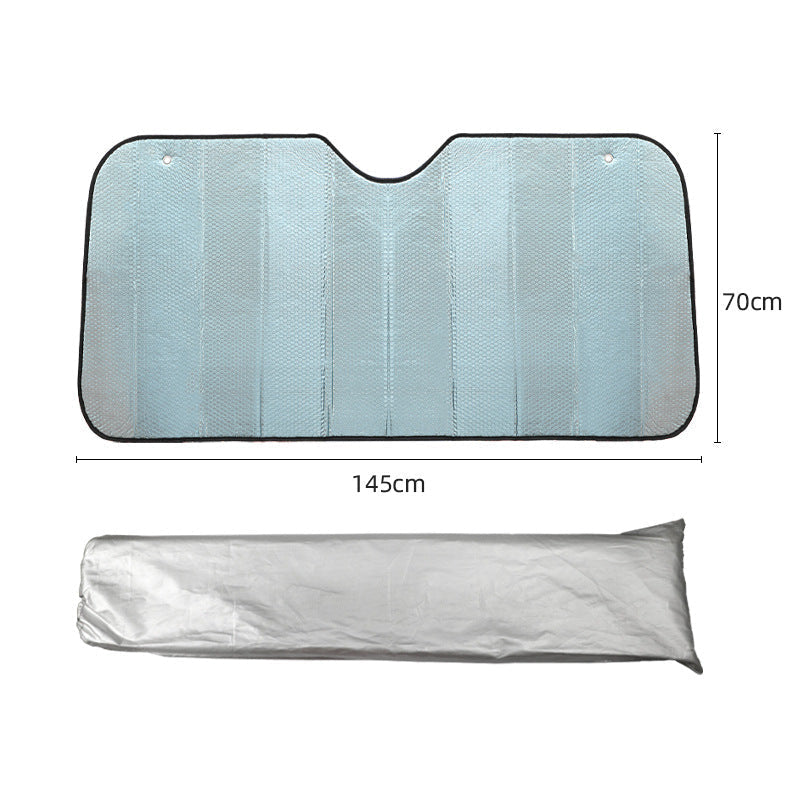 Unisex Autozonnescherm Opvouwbaar Reflecterend Thermisch Isolerend 9