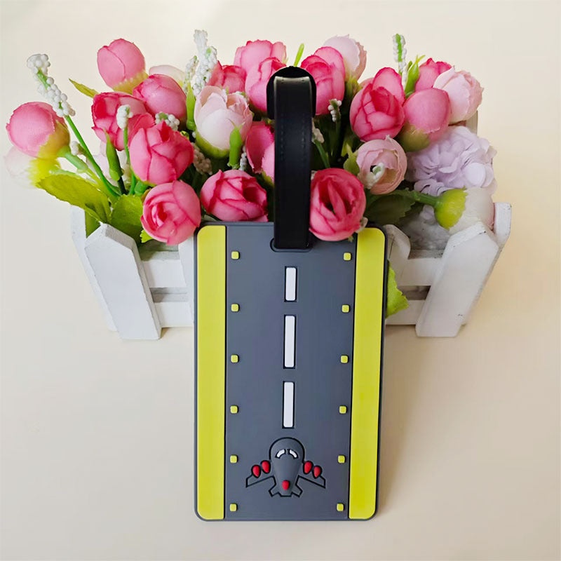 Unisex Bagagelabel met Kleurrijk Stippenpatroon 6