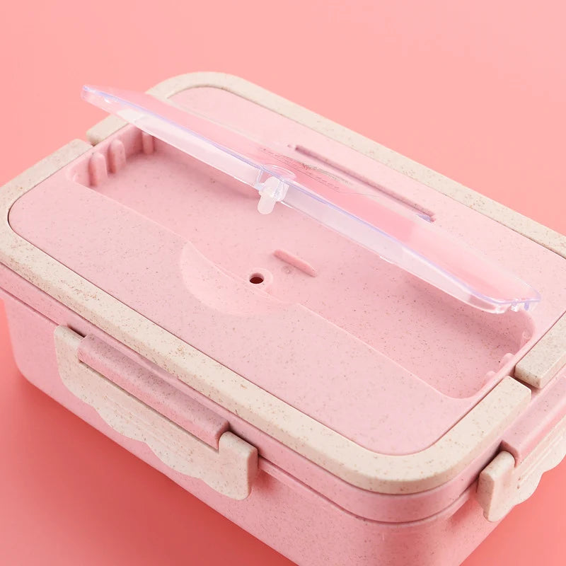 Unisex Bento-box met Meerdere Compartimenten en Veilig Afsluitbaar Deksel 2