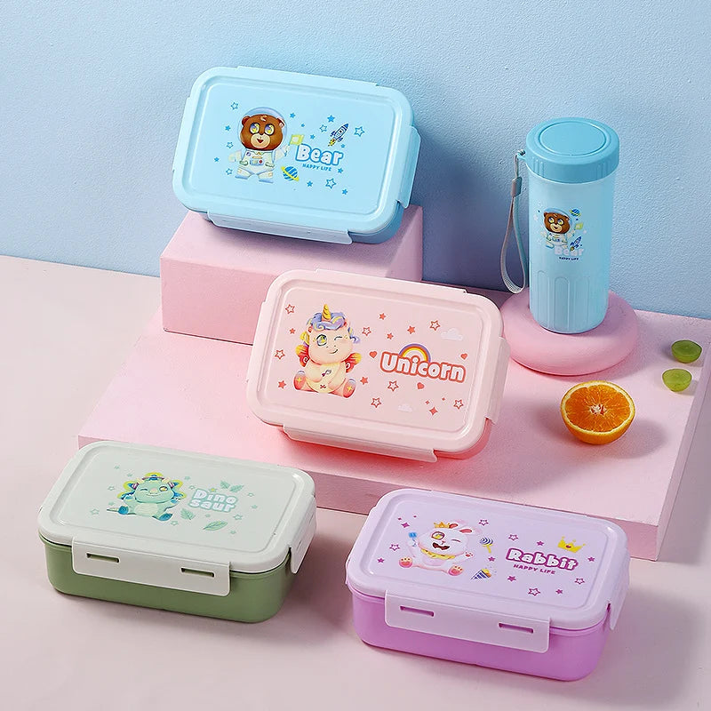 Unisex Bento Box Thema Lunchbox Met Compartimenten 0
