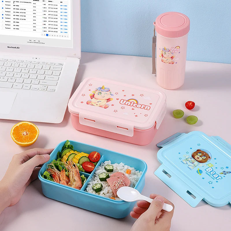 Unisex Bento Box Thema Lunchbox Met Compartimenten 2