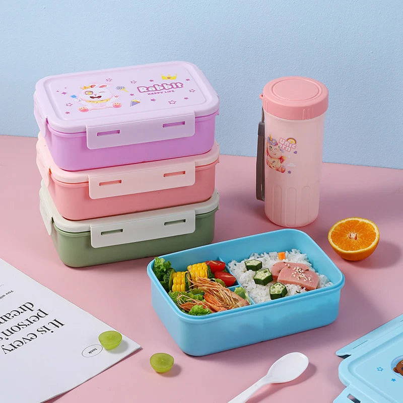 Unisex Bento Box Thema Lunchbox Met Compartimenten 3