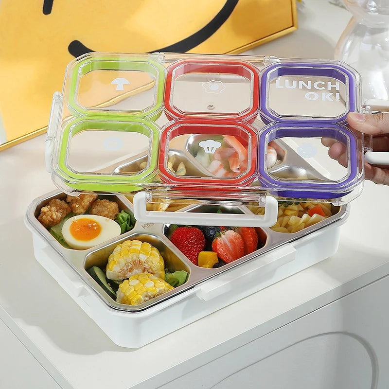 Unisex Bento Box met Meerdere Compartimenten en Veilig Sluitmechanisme 2