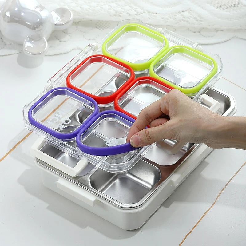 Unisex Bento Box met Meerdere Compartimenten en Veilig Sluitmechanisme 4