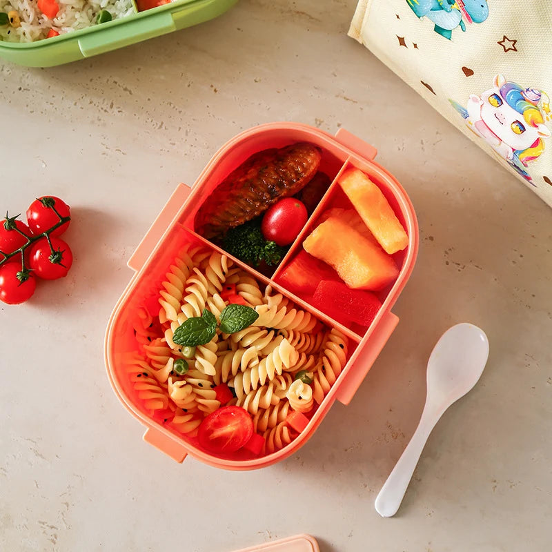 Unisex Bento Box met Meerdere Compartimenten voor Maaltijdvoorbereiding 0