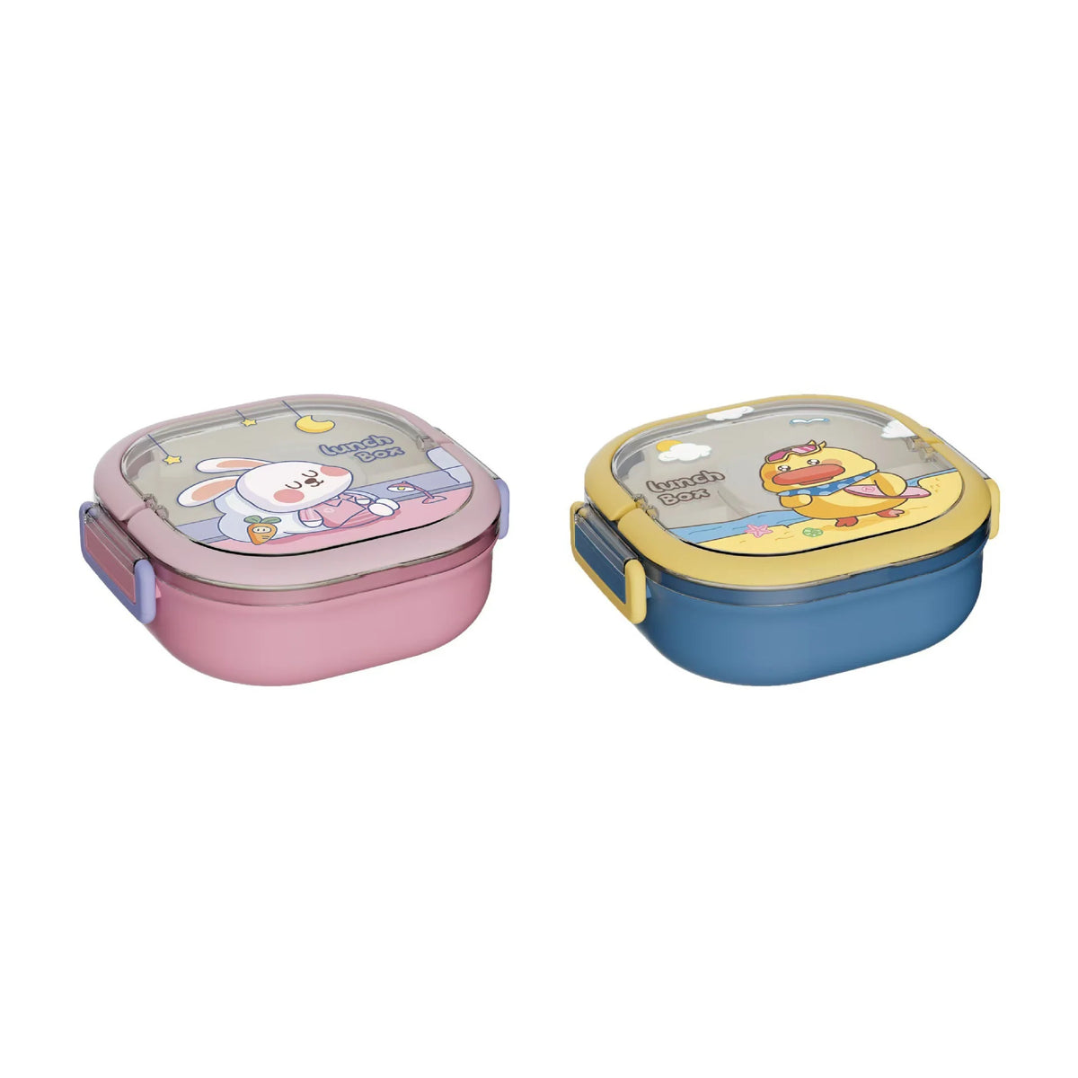 Unisex Bento Lunchbox Cartoonstijl Speels Ontwerp 0