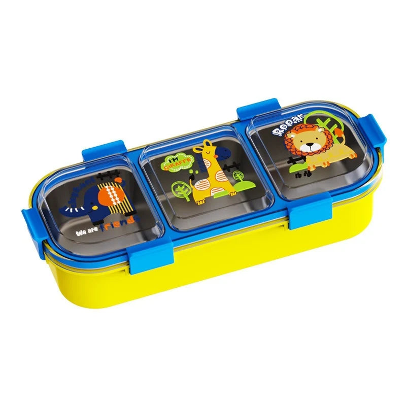 Unisex Bento Lunchbox Met Meerdere Compartimenten En Dierenthema 0