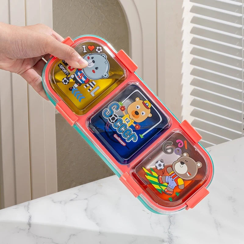 Unisex Bento Lunchbox Met Meerdere Compartimenten En Dierenthema 3