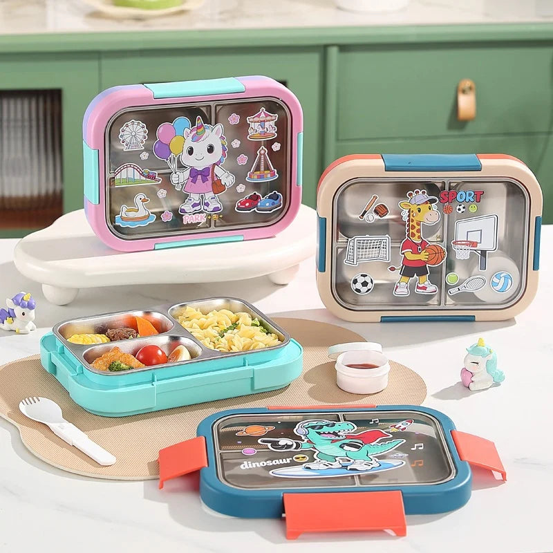 Unisex Bento Lunchbox Met Meerdere Compartimenten Sportstijl 1