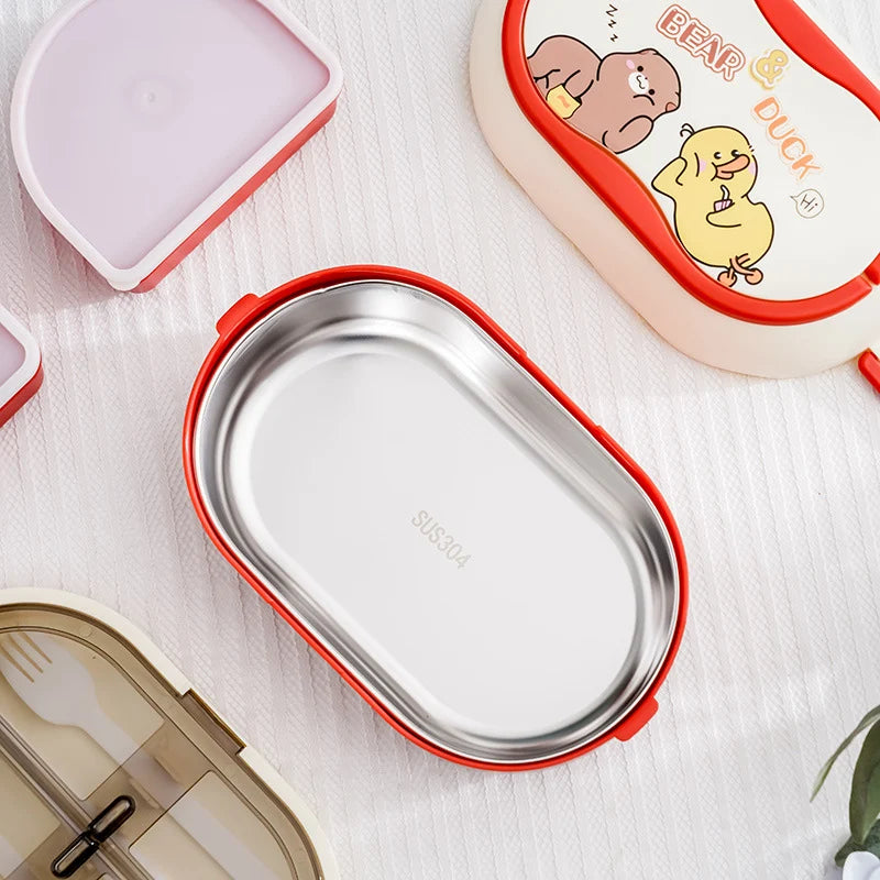 Unisex Bento Lunchbox Met Speelse Compartimenten 1
