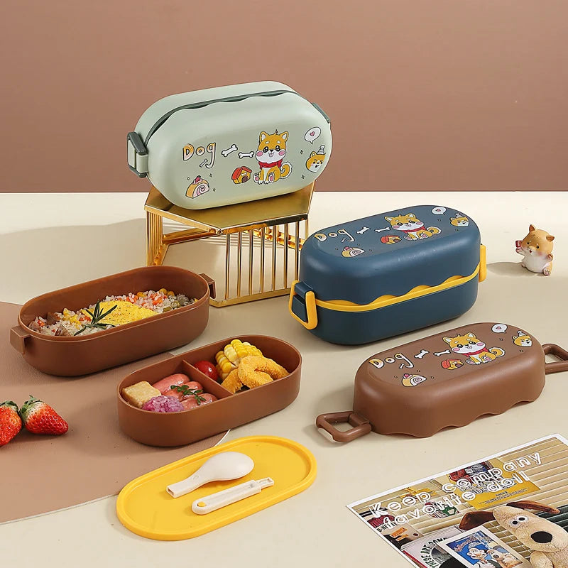 Unisex Bento Lunchbox Met Speelse Vorm 1