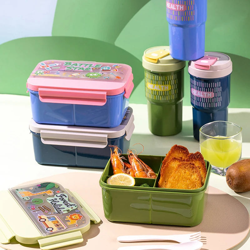 Unisex Bento Lunchbox Multifunctioneel Ontwerp 17