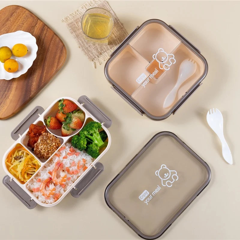 Unisex Bentobox met Meerdere Compartimenten Functioneel Ontwerp 2