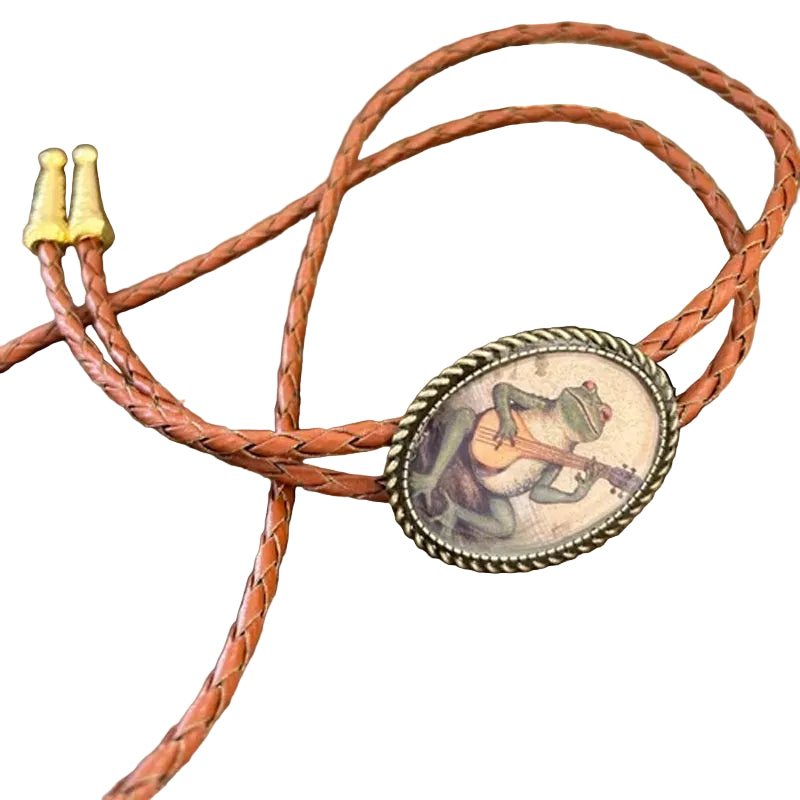 Unisex Bolo Tie met Banjo Kikker Ontwerp 7