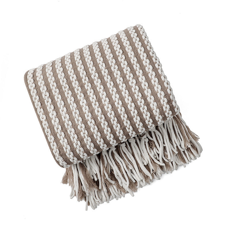 Unisex Decoratieve Deken Gestreept Design 5