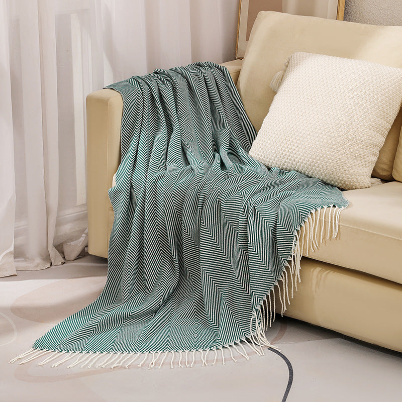 Unisex Deken Visgraatpatroon Comfortabel en Stijlvol 6