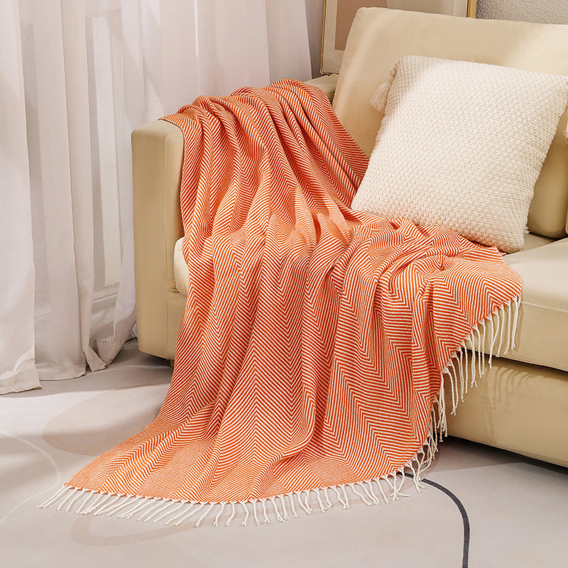 Unisex Deken Visgraatpatroon Comfortabel en Stijlvol 9