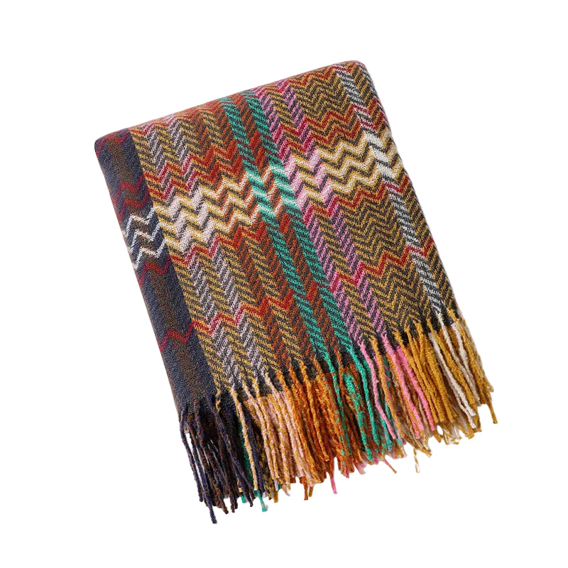 Unisex Deken met Geometrisch Patroon Comfortabel en Stijlvol 5