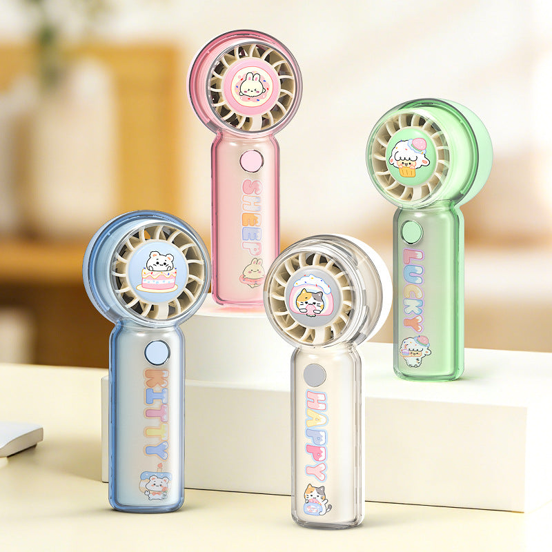 Unisex Draagbare Miniventilator Met Charmant Kattenmotief 4