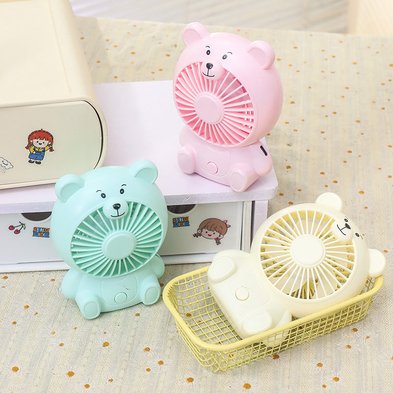 Unisex Draagbare Tafelventilator Beervormig USB-Aansluiting 2