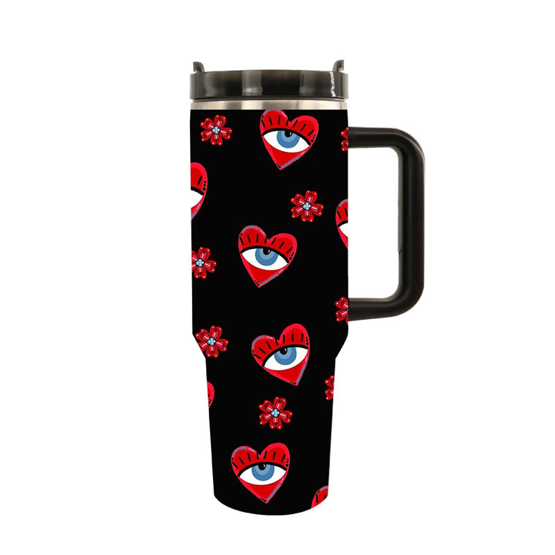 Unisex Drinkbeker Isolerend Stijlvol Ontwerp Met Artistieke Motieven 14