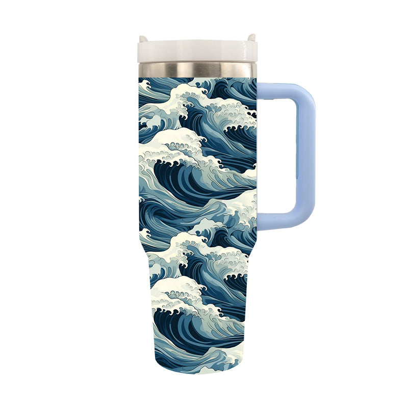 Unisex Drinkbeker Isolerend Stijlvol Ontwerp Met Artistieke Motieven 18