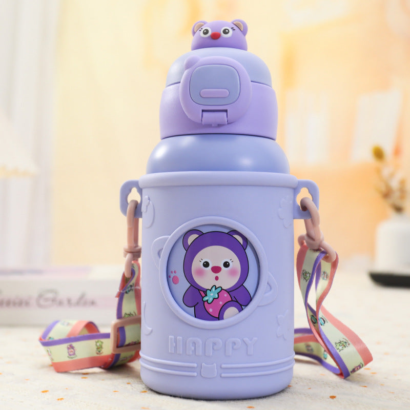 Unisex Drinkfles Dierenmotief Met Praktische Klepopening 4