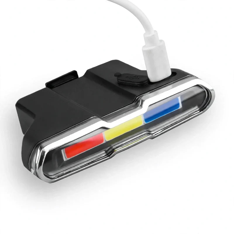 Unisex Fietsachterlicht Meerkleurig USB-oplaadbaar Waterdicht 0