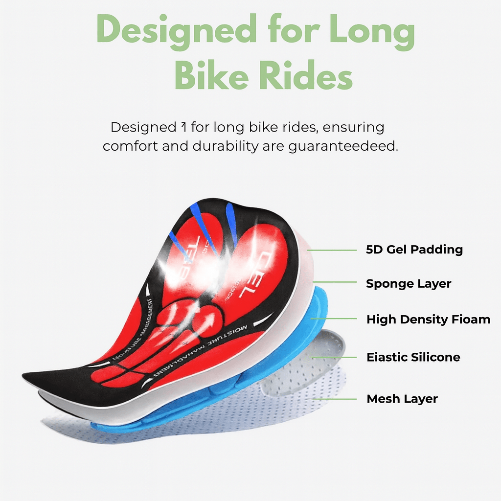 Unisex Fietsbroek met Gelpadding voor Comfortabel Fietsen 4