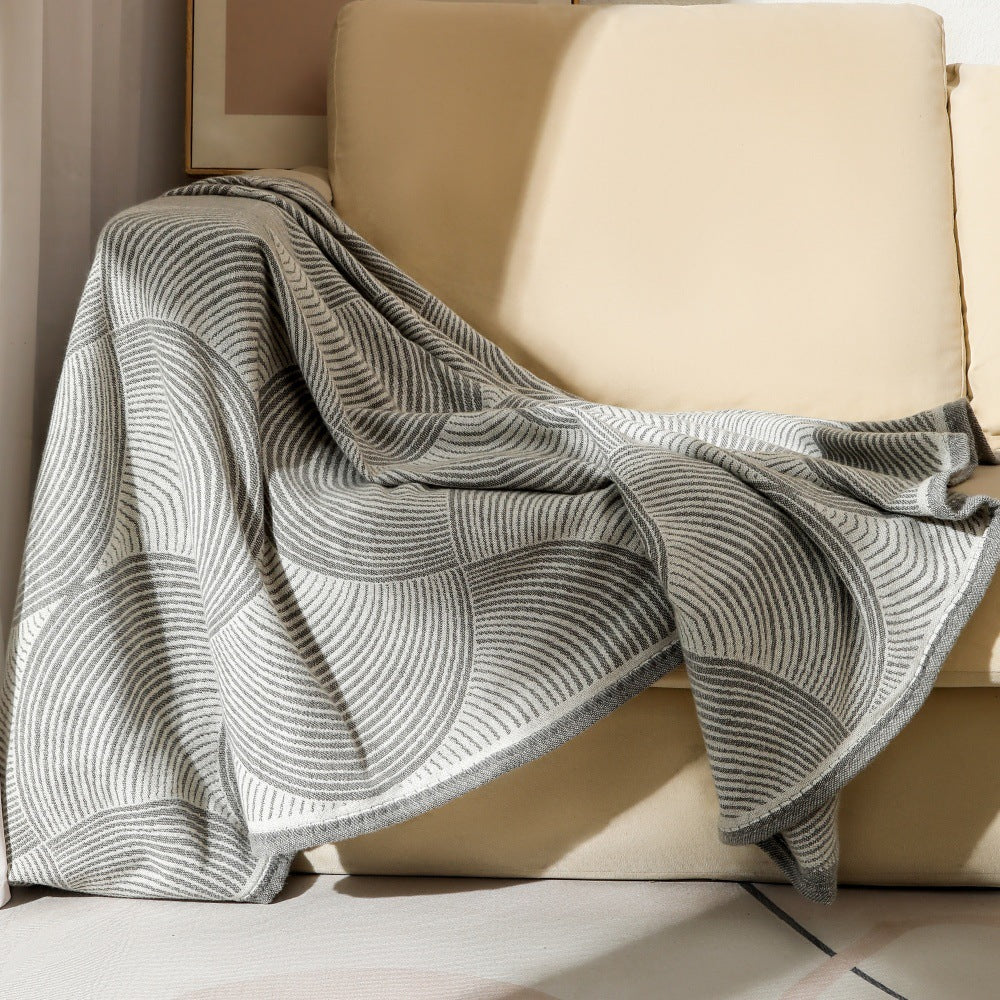 Unisex Gebreide Deken Minimalistisch Design 12
