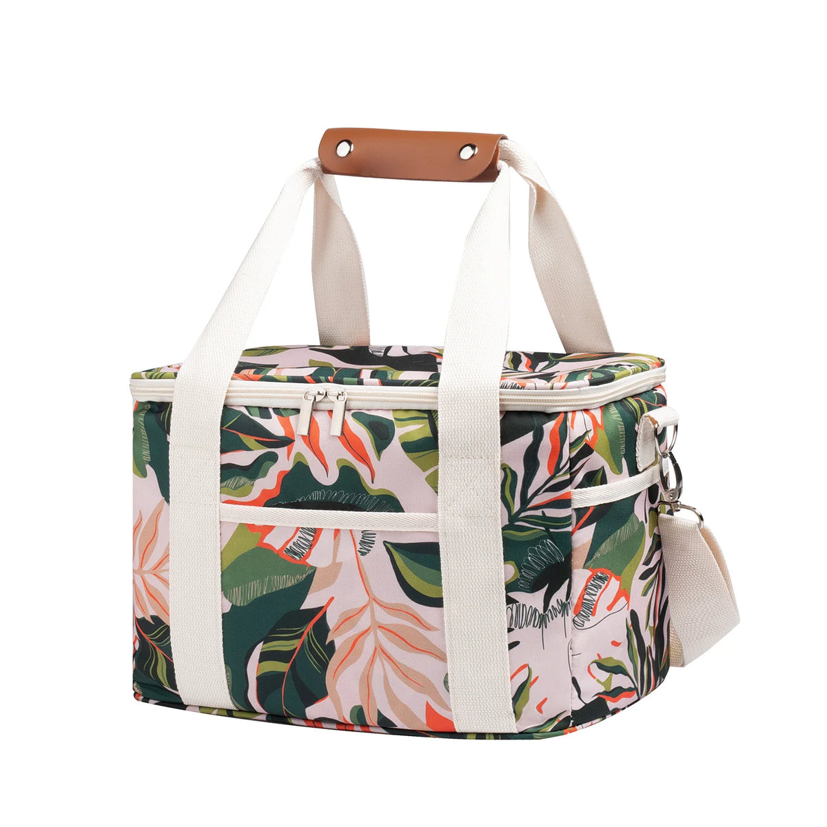 Unisex Geïsoleerde Lunchtas Bloemenprint 1
