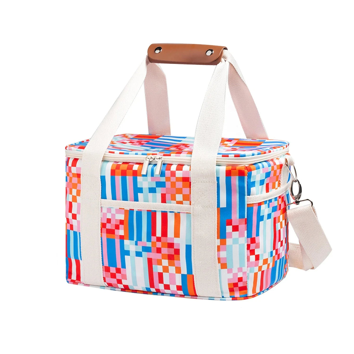 Unisex Geïsoleerde Lunchtas Bloemenprint 5