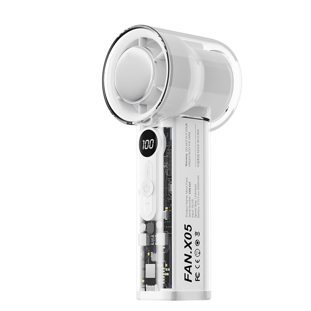 Unisex Handbediende Koelventilator Compact Draagbaar 4