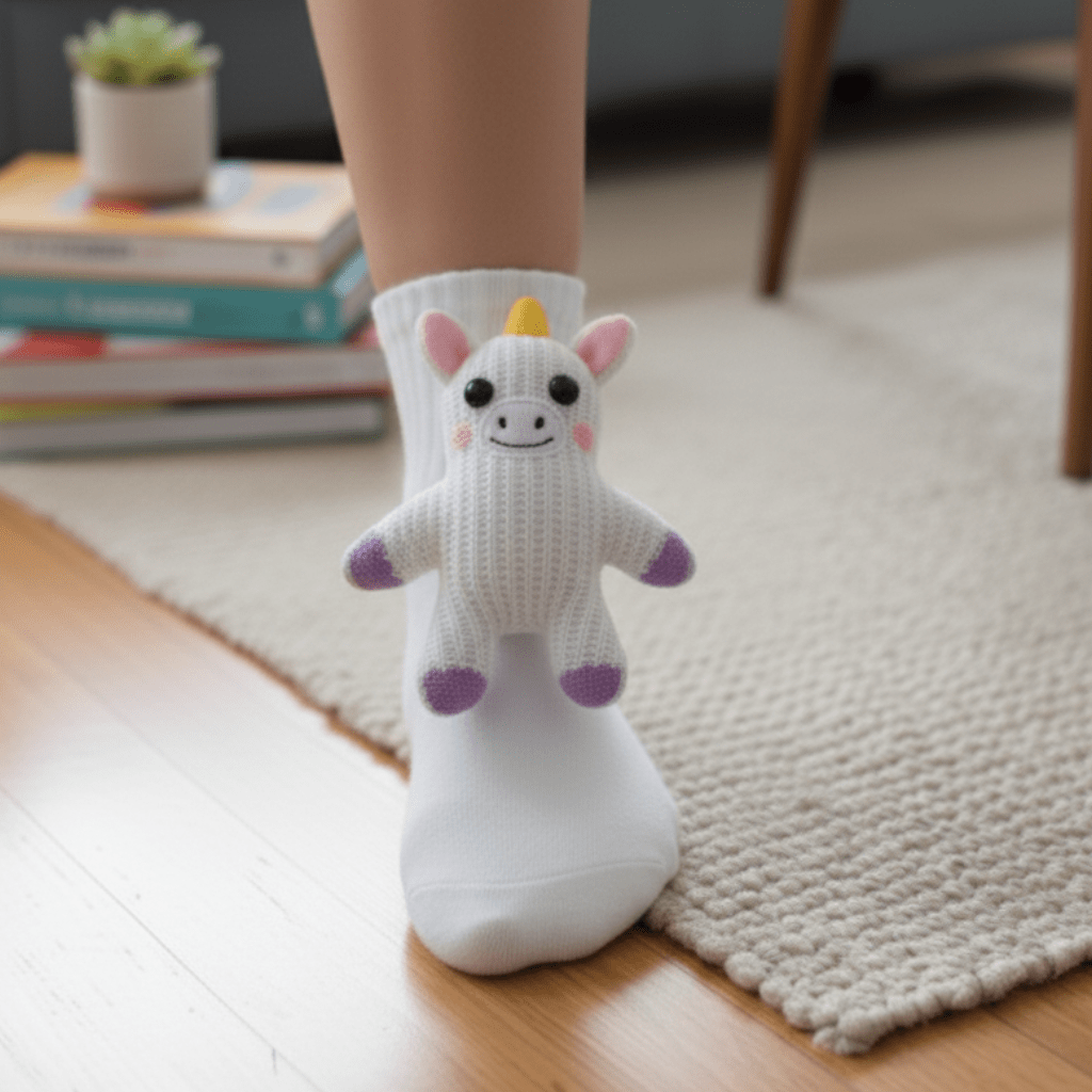 Unisex Huissokken met 3D Dierenaccent voor Binnengebruik 13